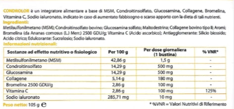 integratore alimentare Condrolor 20 bustine