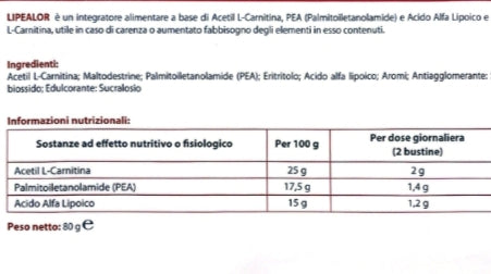 integratore alimentare Lipealor 20 bustine