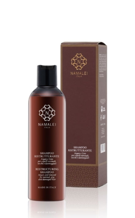 Namalei shampoo ristrutturante con argan e lino