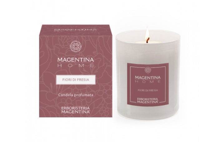 Magentina Home candela profumata in sia vegetale Fiori di Fresia